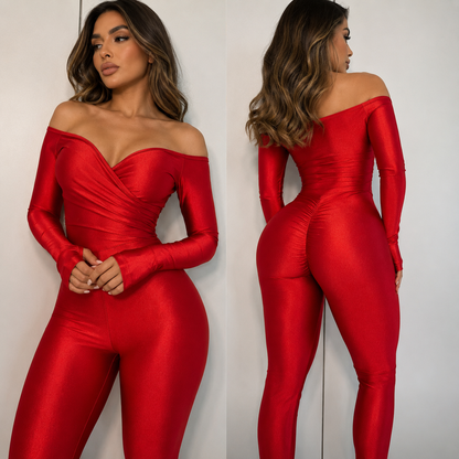 Enterizo Diosa Cruzado Off-Shoulder
