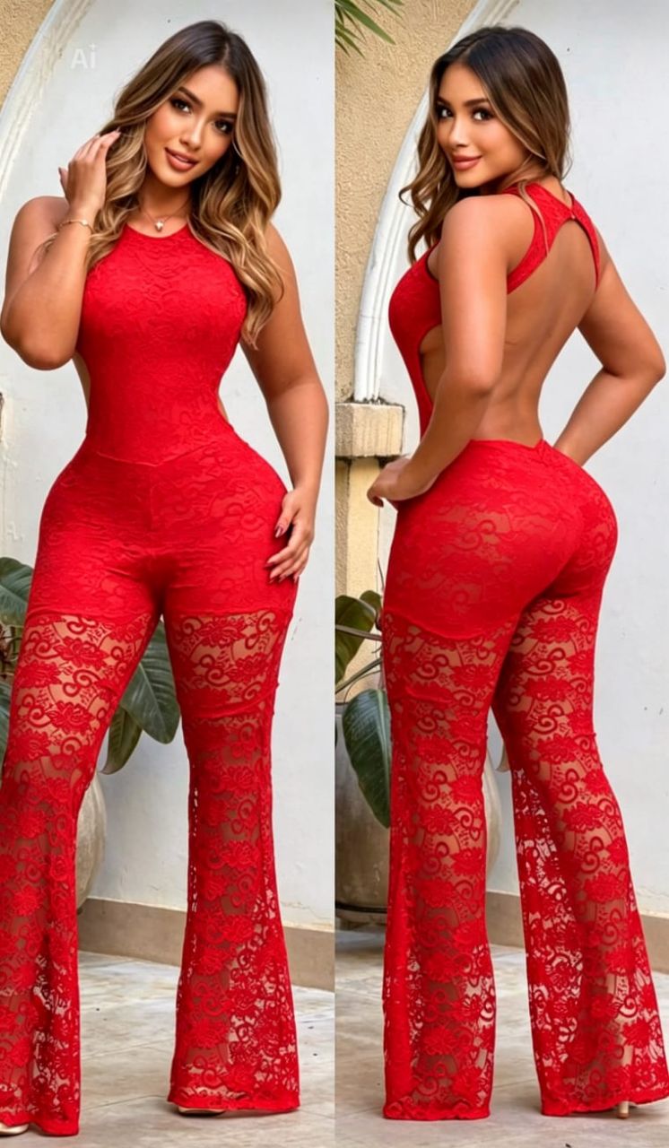 Enterizo Encaje Backless Glam